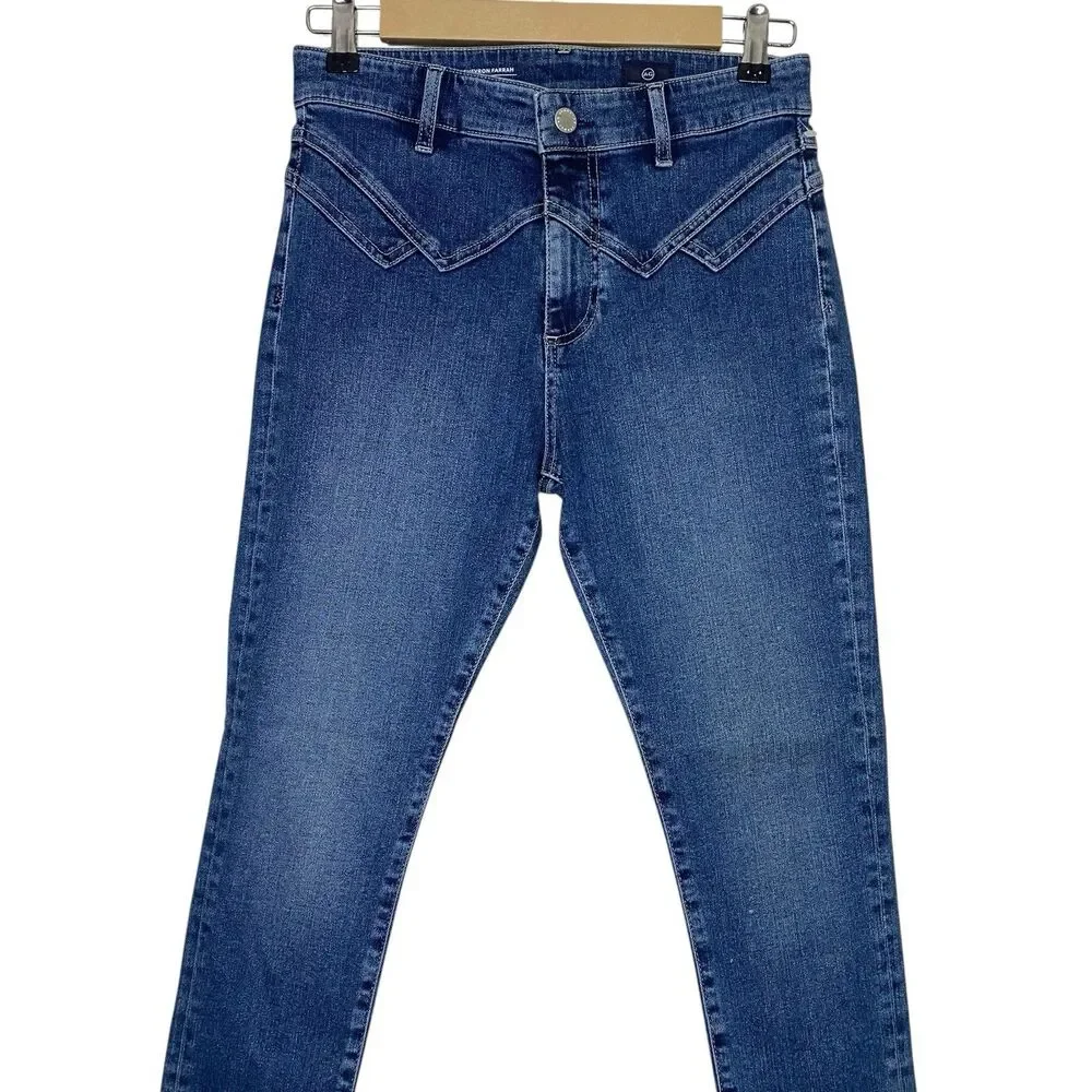AG Adriano Goldschmied Jeans Womens 26 Blue High Rise Farrah Skinny Ankle NWT